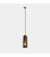 Glam Slim Pendant Ceiling Light 31cm Matte Gold Fumé E14 9W-1