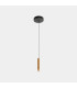 Candle Slim Pendant Ceiling Light Brass LED 4.1W 2700K On-Off-1