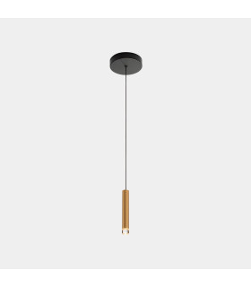 Candle Slim Pendant Ceiling Light Brass LED 4.1W 2700K On-Off-1