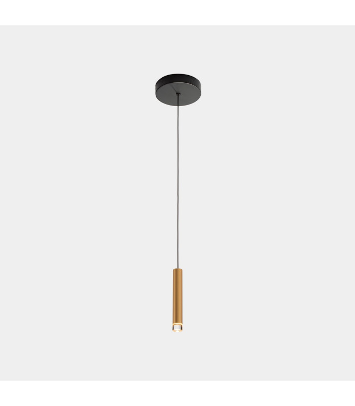 Candle Slim Pendant Ceiling Light Brass LED 4.1W 2700K On-Off-1