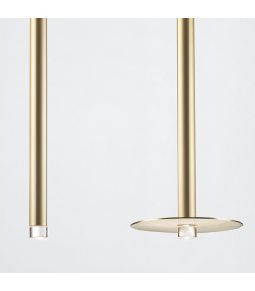 Candle Slim Pendant Ceiling Light Brass LED 4.1W 2700K On-Off-2