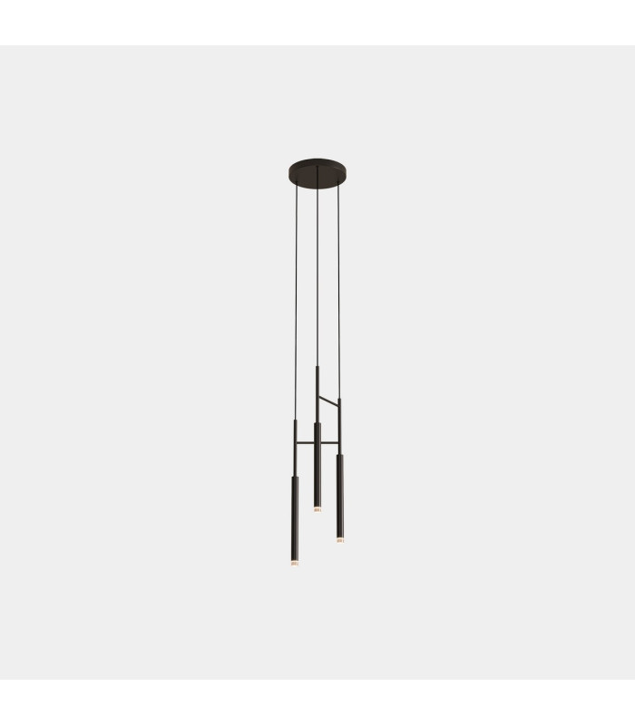 Candle Cluster Pendant Ceiling Light Black LED 11.5W 2700K Phase Cut Dimming-1