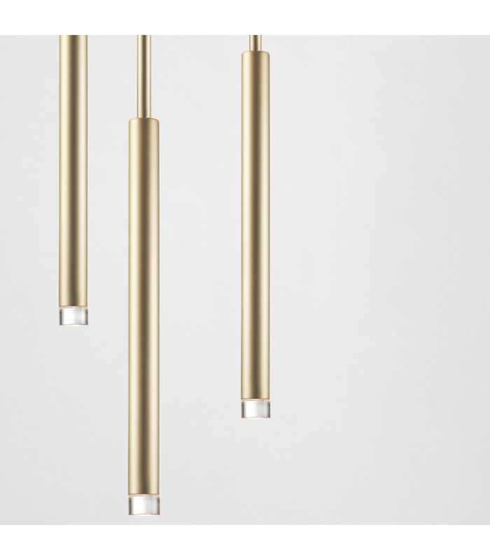 Candle Cluster Pendant Ceiling Light Brass LED 11.5W 2700K Phase Cut Dimming-3