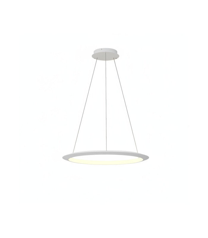 Circular Inward 64cm Integrated LED Pendant Ceiling Light White 39W 2700K Dali Dimmming-1