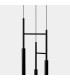 Candle Cluster Pendant Ceiling Light Black LED 11.5W 2700K Phase Cut Dimming-2