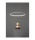 Circular Inward 64cm Integrated LED Pendant Ceiling Light White 39W 2700K Dali Dimmming-2