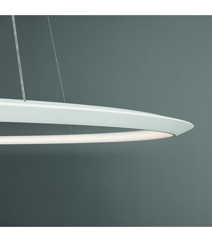 Circular Inward 64cm Integrated LED Pendant Ceiling Light White 39W 2700K Dali Dimmming-3
