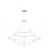 Circular Inward 5 Rings 207cm Integrated LED Pendant Ceiling Light White 340W 4000K 0-10V Dimming-1