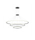 Circular Inward 3 Rings 303cm Integrated LED Pendant Ceiling Light Black 381W 2700K Dali Dimmming-1