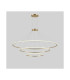 Circular Inward 3 Rings 303cm Integrated LED Pendant Ceiling Light Gold 381W 2700K 0-10V Dimming