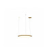 Circular Inward Recessed 64cm Integrated LED Pendant Ceiling Light Gold 39W 2700K Dali Dimmming