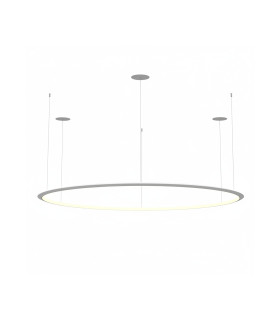 Circular Inward Recessed 207cm Integrated LED Pendant Ceiling Light White 129W 2700K 0-10V Dimming-1
