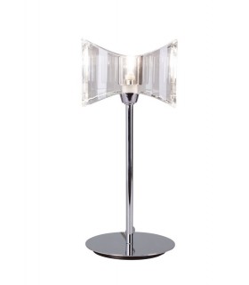 Table Lamp 1 Light G9 Sraight Frame, Polished Chrome - 1