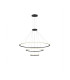 Circular Outward 3 Rings 204cm Integrated LED Pendant Ceiling Light Black 234W 2700K Dali Dimming-1