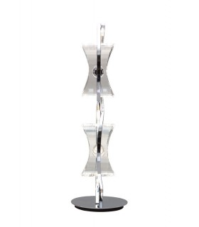 Table Lamp 2 Light G9 Looped Frame, Polished Chrome - 1