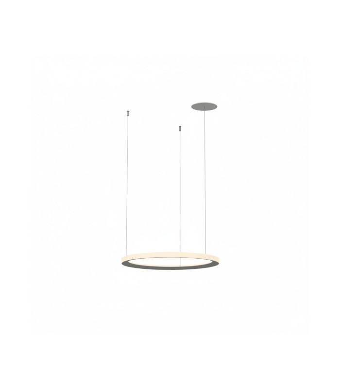 Circular Outward Recessed 118cm Integrated LED Pendant Ceiling Light White 72W 2700K Dali Dimmming-1