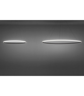 Circular Outward Recessed 118cm Integrated LED Pendant Ceiling Light White 72W 2700K Dali Dimmming-2