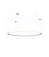 Circular Outward Recessed 204cm Integrated LED Pendant Ceiling Light White 129W 2700K Dali Dimmming-1