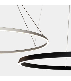 Circular Downward Surface 62cm Home Black LED 33W 3000K Dali Dimmming-2