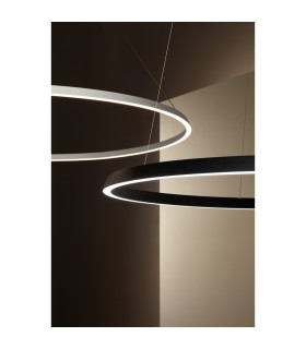 Circular Downward Surface 206cm Home Black LED 108W 2700K Dali Dimmming-2