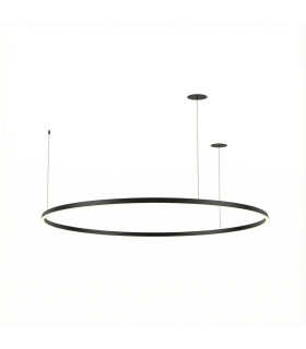Circular Downward Recessed 206cm Home Black LED 108W 2700K Dali Dimmming-1