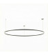 Circular Downward Recessed 302cm Home Black LED 174W 3000K Dali Dimming-1