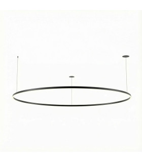 Circular Downward Recessed 302cm Home Black LED 174W 3000K Dali Dimming-1