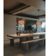 Gong 61cm Cylindrical Pendant Ceiling Light Brown Matt Microprisma Matt LED 27.4W 2700K Phase Cut Dimming-3