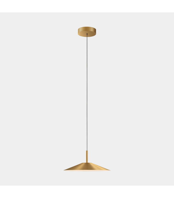 H Dome Pendant Ceiling Light Matte Gold Sandblasted LED 27.7W 2700K On-Off