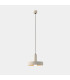 Keops Dome Pendant Ceiling Light Grey White E27 15W