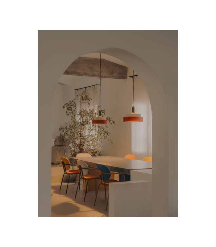 Keops 40Cm Dome Pendant Ceiling Light Multi-Coloured E27 15W-2