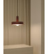 Keops Dome Pendant Ceiling Light Brick Red E27 15W-3