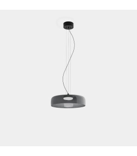 Levels Single Dome 42cm Dome Pendant Ceiling Light Black Fumé LED 19W CCT 2700-3000-4000K Phase Cut Dimming-1