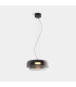 Levels Twin Dome 42cm Dome Pendant Ceiling Light Black Fumé LED 19W CCT 2700-3000-4000K Phase Cut Dimming-1
