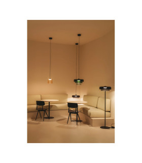 Levels Twin Dome 42cm Dome Pendant Ceiling Light Black Fumé LED 19W CCT 2700-3000-4000K Phase Cut Dimming-2
