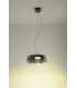 Levels Twin Dome 42cm Dome Pendant Ceiling Light Black Fumé LED 19W CCT 2700-3000-4000K Phase Cut Dimming-3