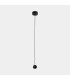 Punto Slim Pendant Ceiling Light Black LED 6.5W 3000K On-Off-1