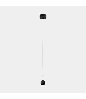 Punto Slim Pendant Ceiling Light Black LED 6.5W 3000K On-Off-1