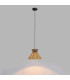 Dama Dome Pendant Ceiling Light Black Blue E27 15W-3