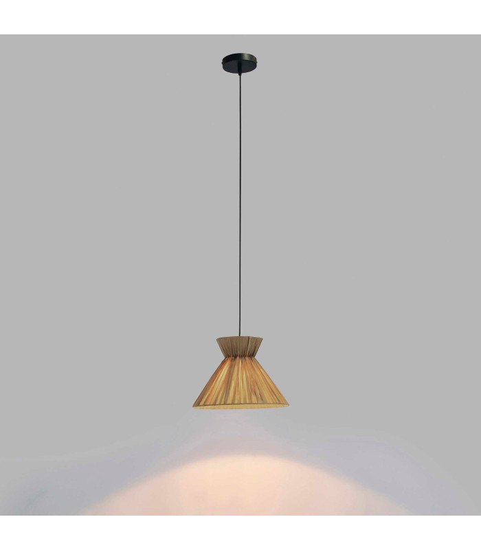 Dama Dome Pendant Ceiling Light Black Blue E27 15W-3