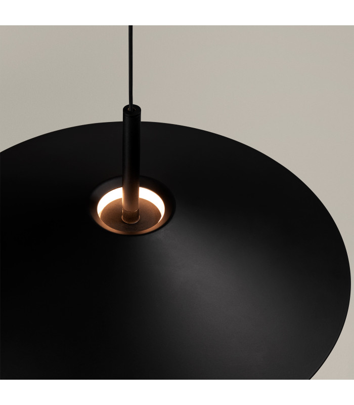 H Dome Pendant Ceiling Light Black Sandblasted LED 27.4W 2700K On-Off-3