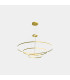 Circular Downward 3 Rings 200cm Home Gold LED 190W 2700K On-Off