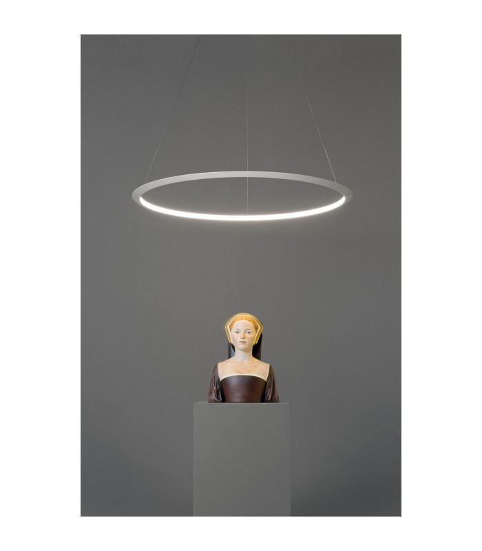 Circular Inward Surface 120cm Integrated LED Pendant Ceiling Light Black 72W 3000K Dali Dimmming-2