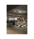 Circular Inward Surface 200cm Integrated LED Pendant Ceiling Light Black 129W 3000K 0-10V Dimming-2