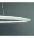 Circular Inward Surface 200cm Integrated LED Pendant Ceiling Light Black 129W 3000K 0-10V Dimming-3