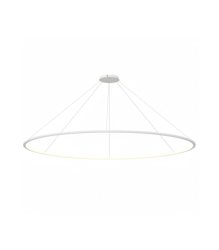 Circular Inward Surface 300cm Integrated LED Pendant Ceiling Light White 190W 3000K Dali Dimmming-1