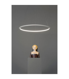 Circular Inward Surface 300cm Integrated LED Pendant Ceiling Light White 190W 3000K Dali Dimmming-2