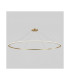 Circular Outward Surface 300cm Integrated LED Pendant Ceiling Light Gold 190W 3000K 0-10V Dimming