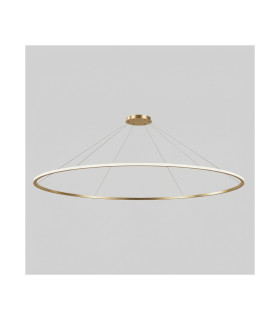 Circular Outward Surface 300cm Integrated LED Pendant Ceiling Light Gold 190W 3000K 0-10V Dimming