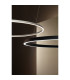 Circular Downward Surface 200cm Home Black LED 108W 3000K Dali Dimmming-2